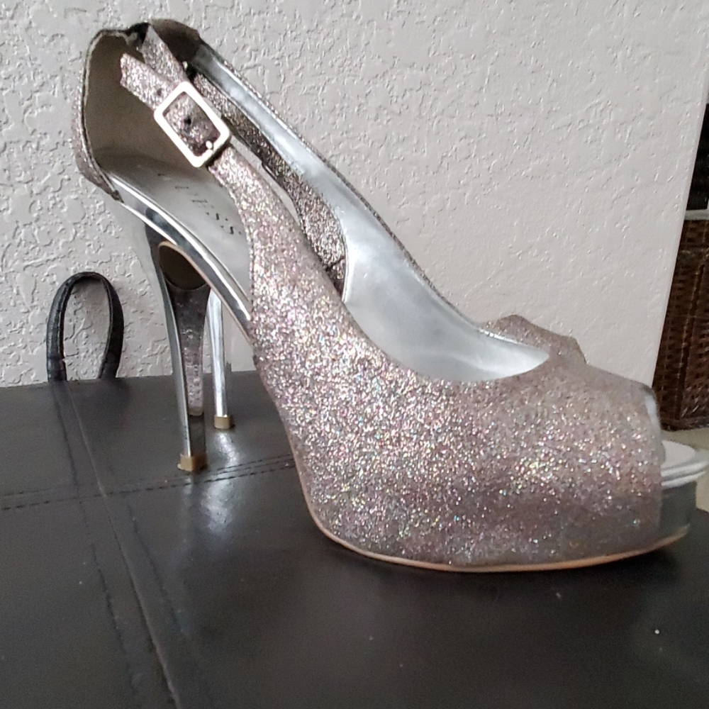 Guess Glitter Sparkle Heels Mulit-Color GWHONDO3